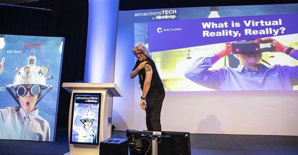 Bob Cooney talks VR at attractionsTECH by blooloop at ISE 2019