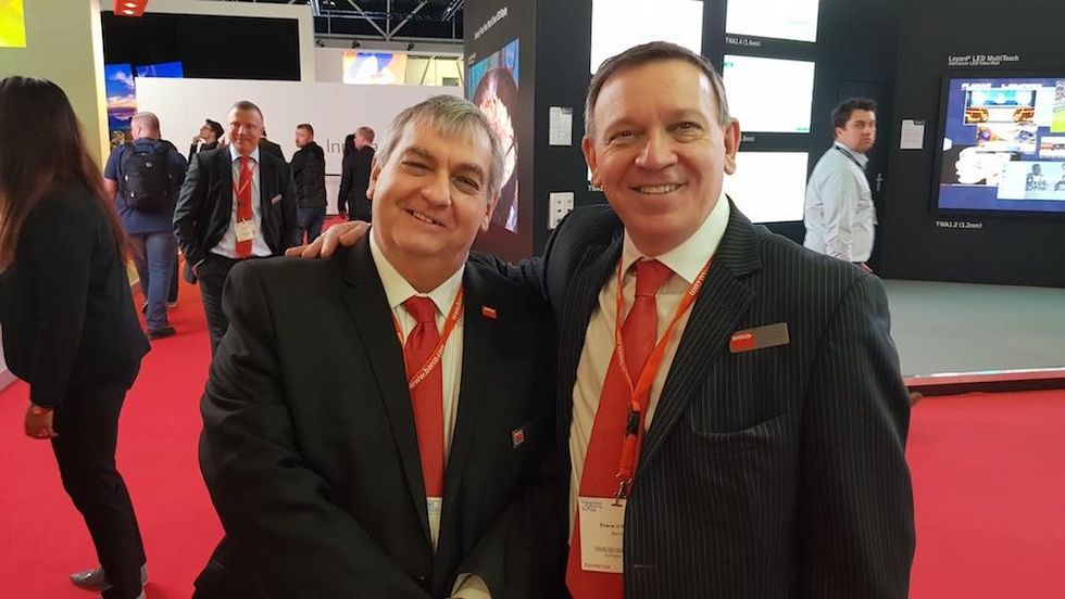 Bob Hart and Shane O’Reilly barco brothers at ise 2018