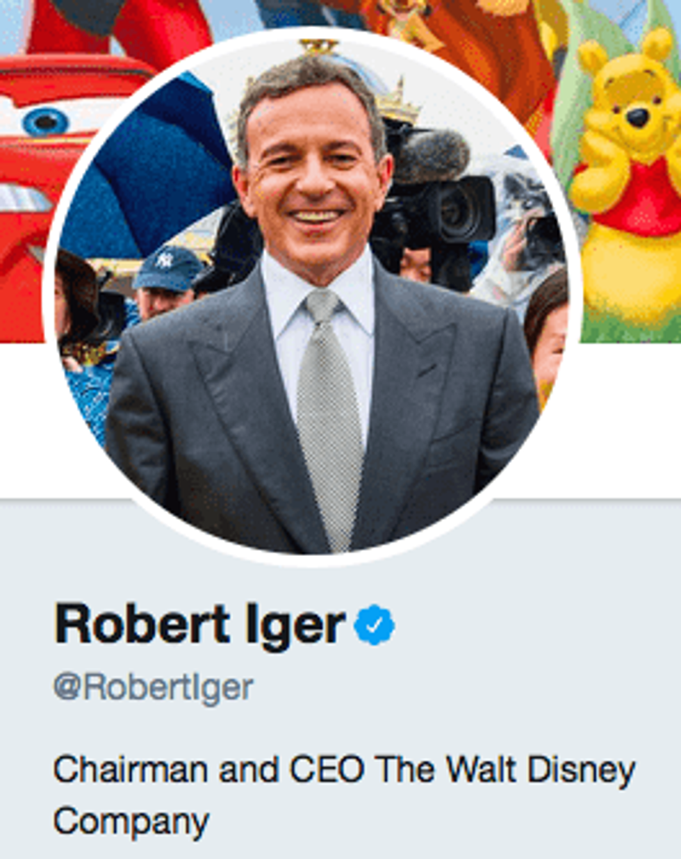 Bob Iger CEO disney twitter