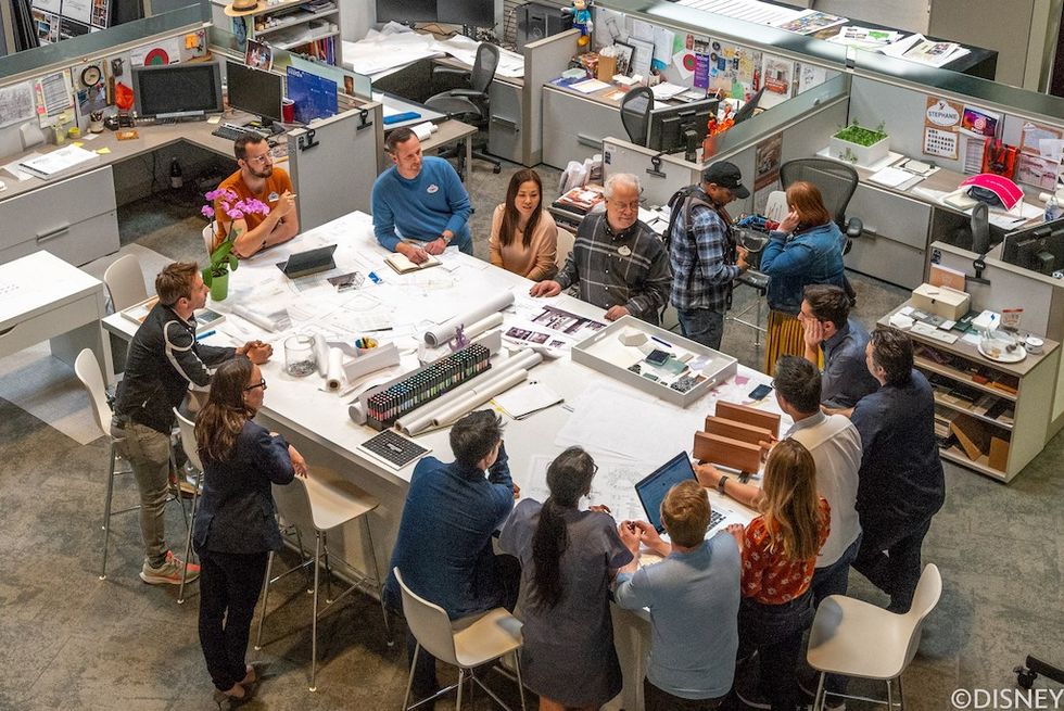 Bob Weis with Disney colleagues