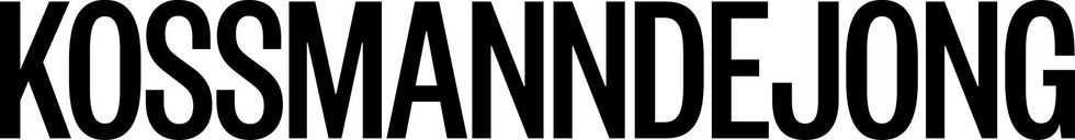 Bold black text logo for "KOSSMANNDEJONG" on a white background.