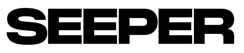 Bold black text reading "SEEPER" on a white background.