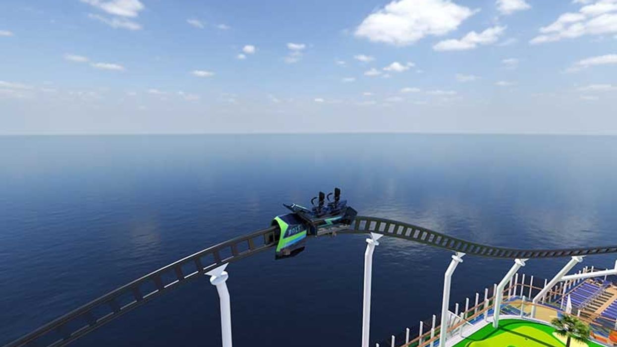 bolt rollercoaster at sea carnival