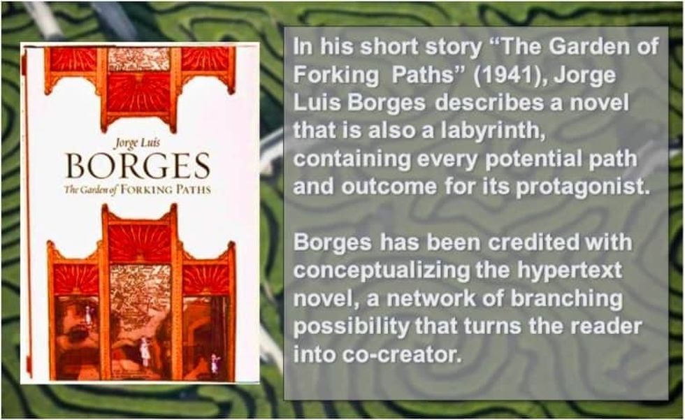 Borges garden of forking paths