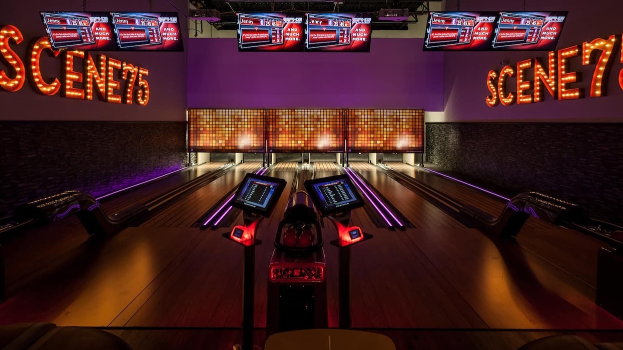 Bowling alley at Scene75