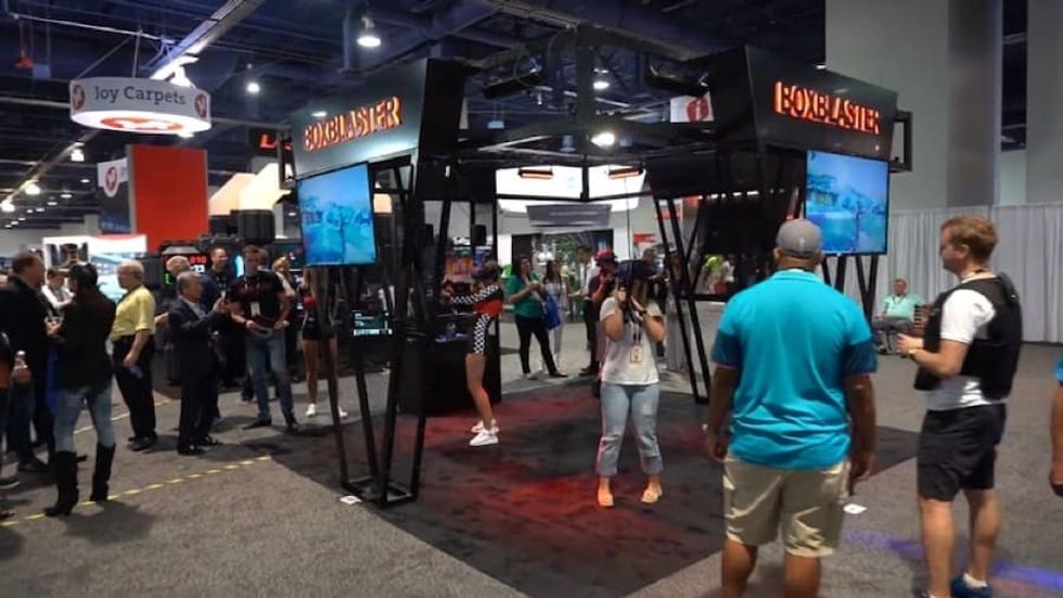 Boxblaster booth at IAAPA