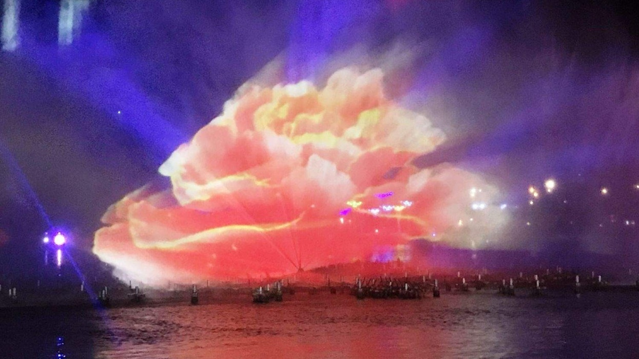bozhou nanhu water and light dance show