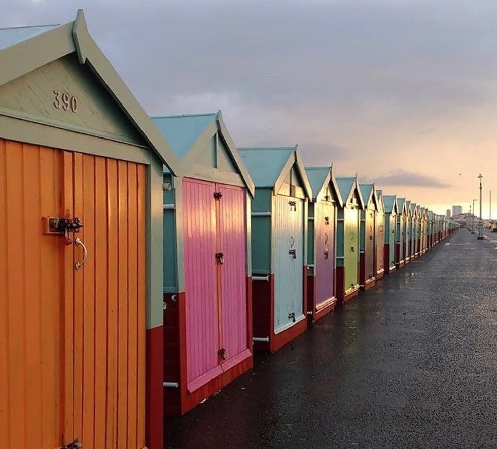 Brighton beach huts