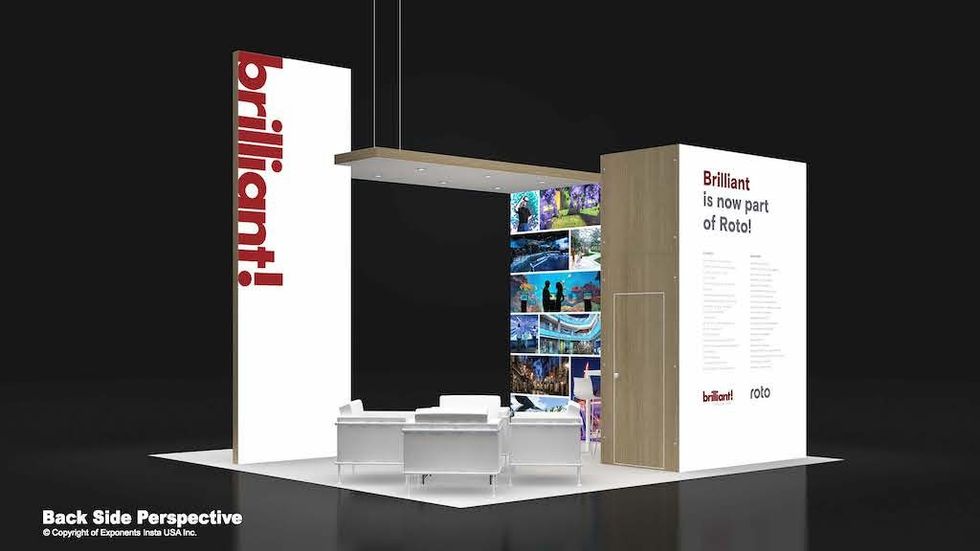 Brilliant Fabrication booth IAAPA Expo 2022