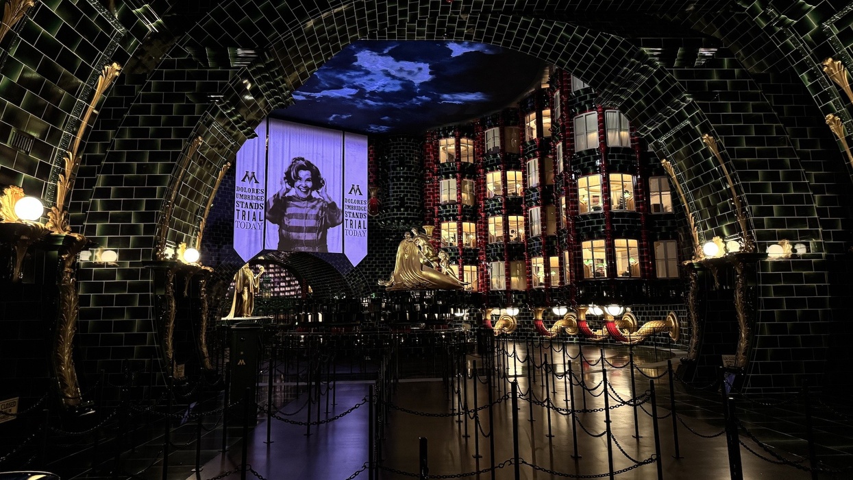 British Ministry of Magic Atrium Harry Potter and the Battle at the Ministry Wizarding World of Harry Potter Ministry of Magic Universal Epic Universe