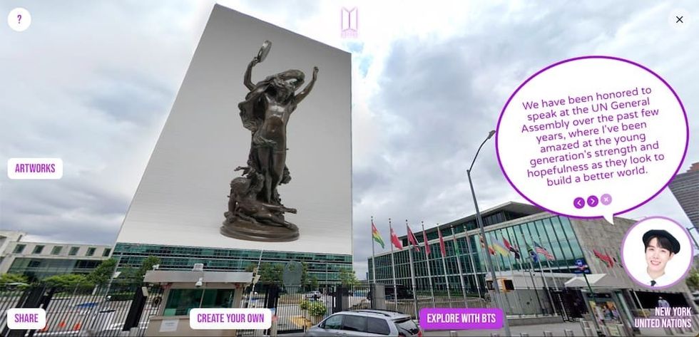 BTS Street Gallery New York UN