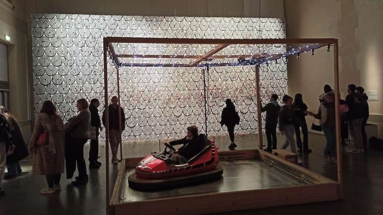 Bumper car at Le Centquatre