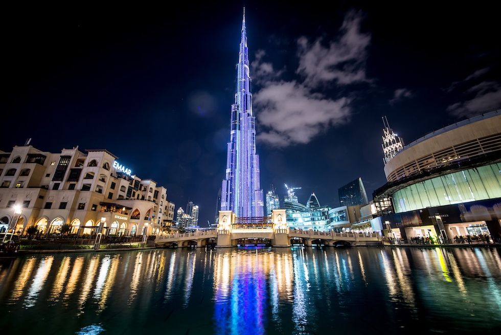 Burj Khalifa in Dubai powered by Disguise. Image Credit: Shutterstock