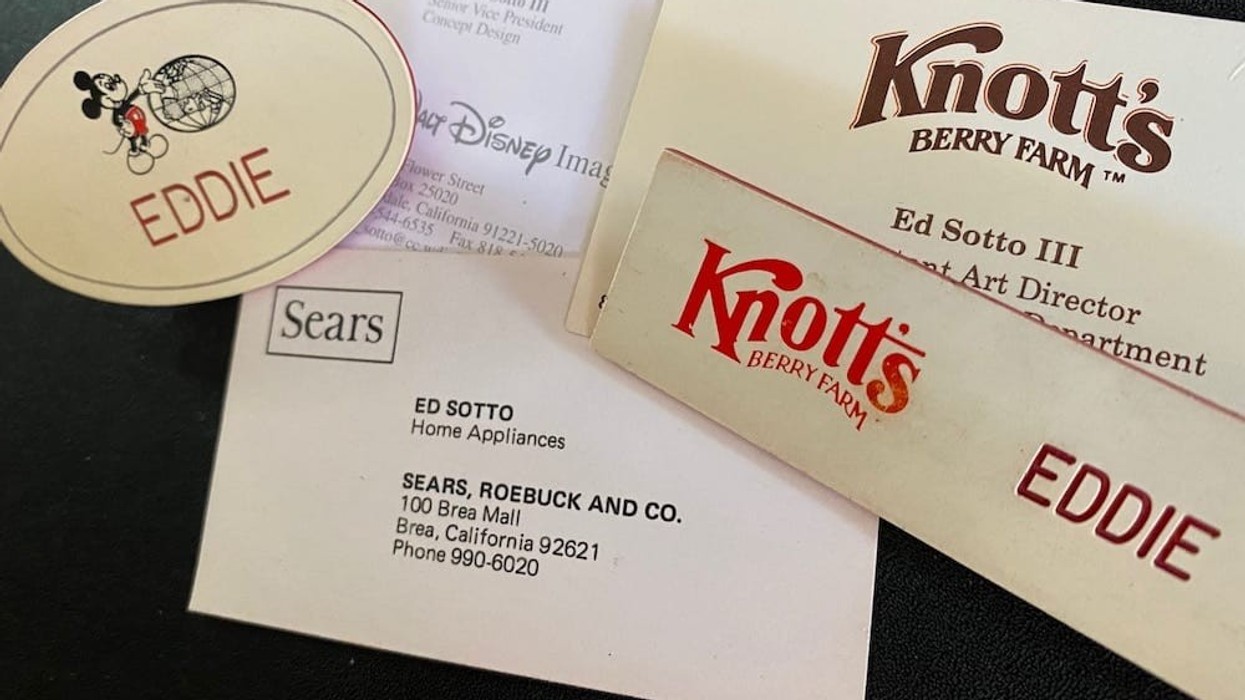 Business cards eddie sotto attractions recruitment