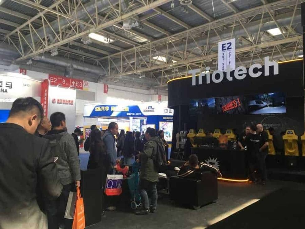 CAE Beijing 2019 Triotech's busy booth