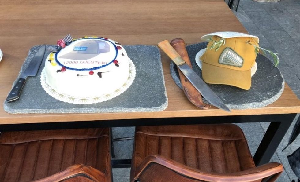 cake decorated with cap hoyt & lavt aerial adventure park