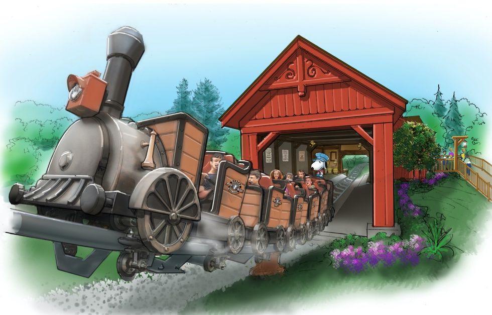 canada's wonderland snoopy's racing railway