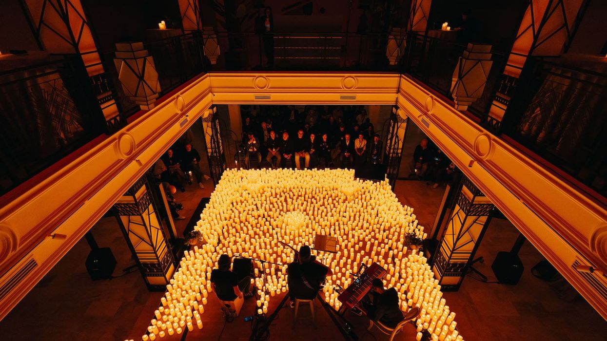 candlelit performance from above TEM Madrid 2024