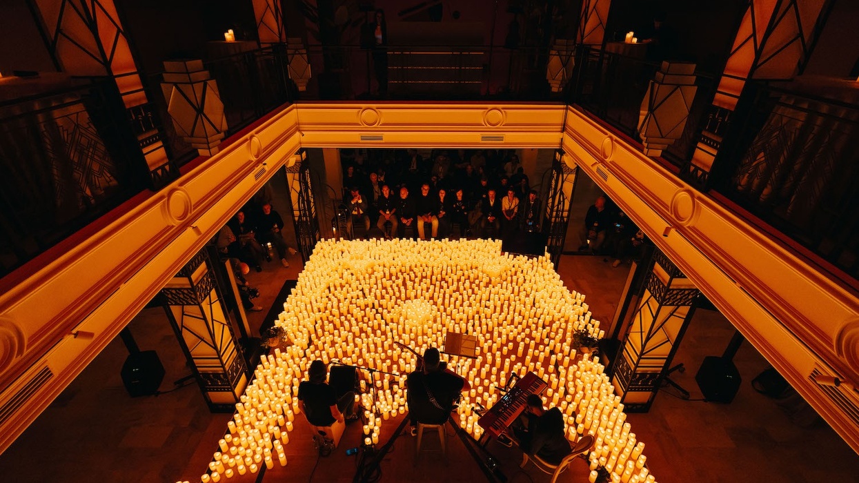 candlelit performance from above TEM Madrid 2024
