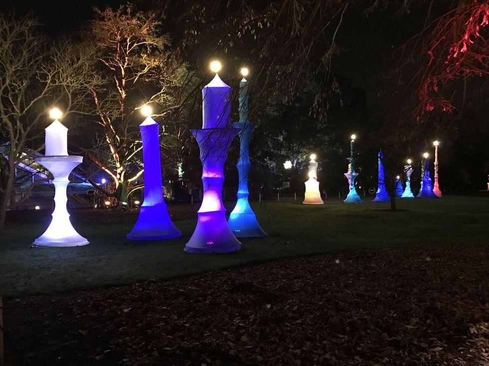 Candlesticks at Christmas at Kew