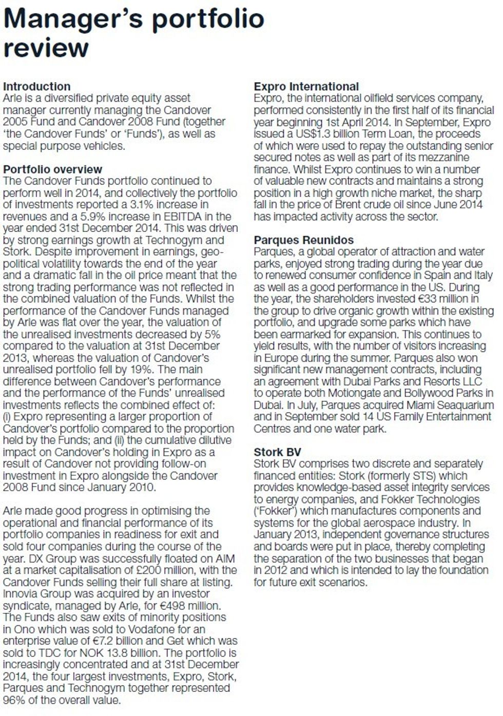 candover annual report pg 10