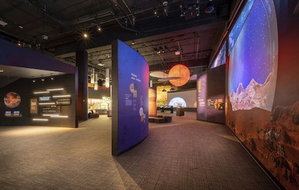 Carnegie Science Center Projection wall