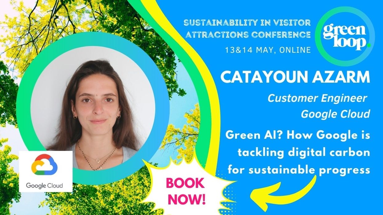 Catayoun Azarm, Google Cloud, speaks at greenloop about sustainable AI
