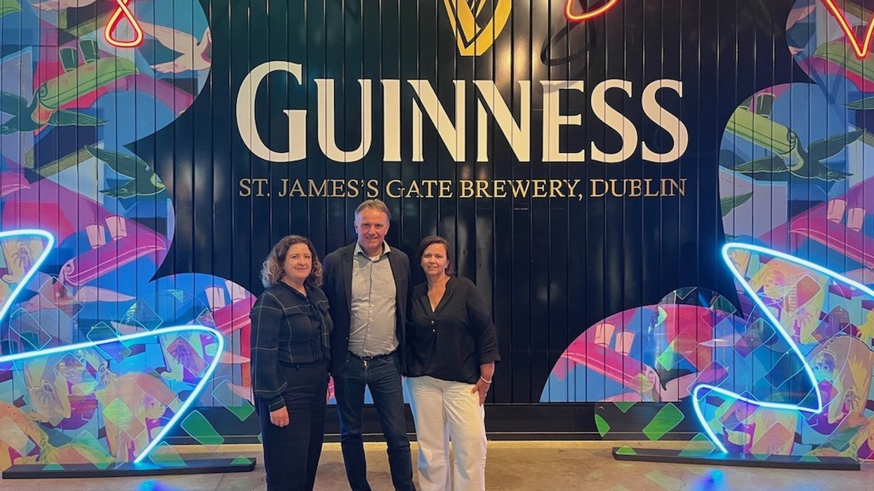 Catherine Toolan, Managing Director of Guinness Storehouse together with Bart and Harriëtte Dohmen, organisers of the Brand Experience Center Conference