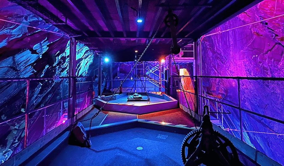 cave mini golf, world record for lowest mini golf course in the world - by greenspan