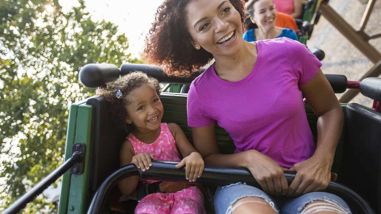 Cedar Fair family on ride