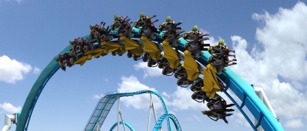 Cedar Fair roller coaster