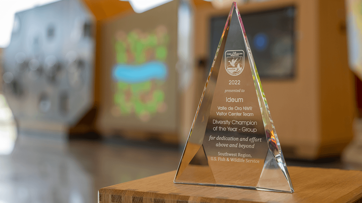 Champion of Diversity award for Valle de Oro by Ideum