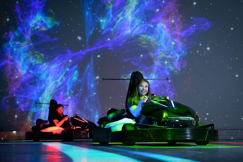 Chaos Karts space background