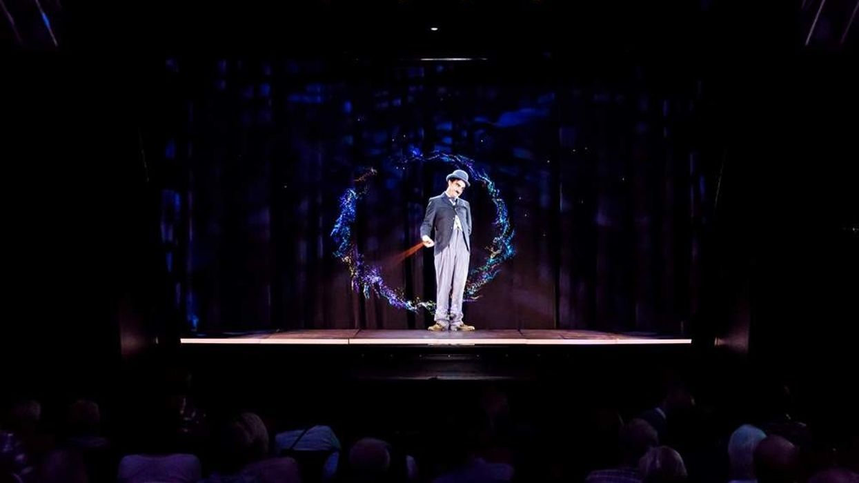 charlie chaplin hologram show aboard TUI Cruises