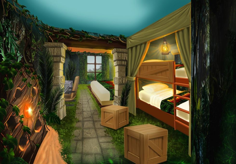 chessington jumanji hotel room