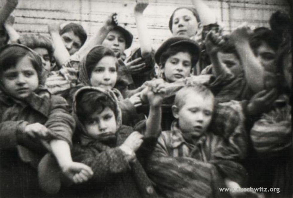 children at liberation Auschwitz-Birkenau State Museum