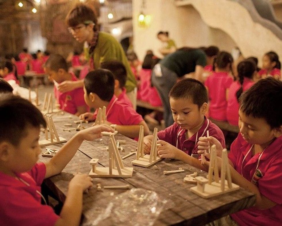 children constructing somewhereland vietnam