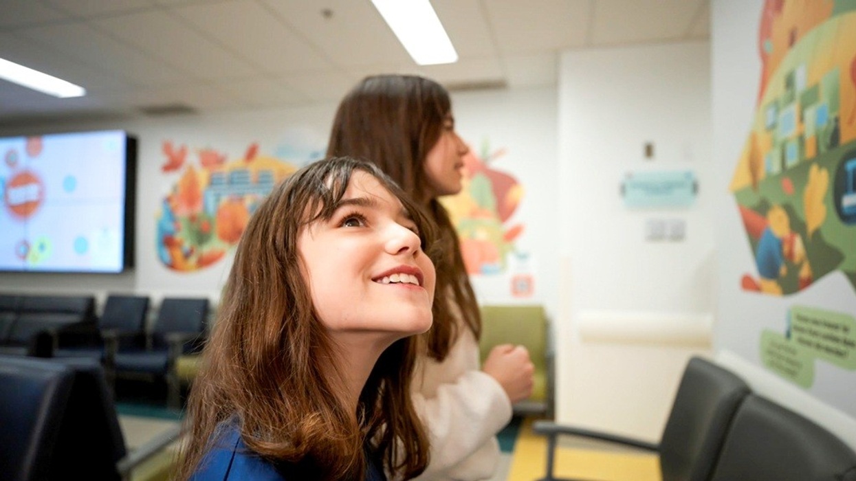 Children responding to ​Wonderscapes at Montreal Children’s Hospital