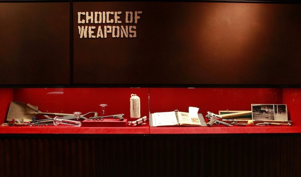 choice of weapons at mob museum