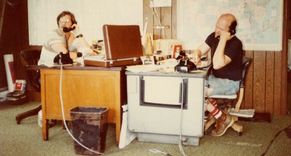 Chris Detmer and Tom Lloyd ADK Studios old Warrensburg Office