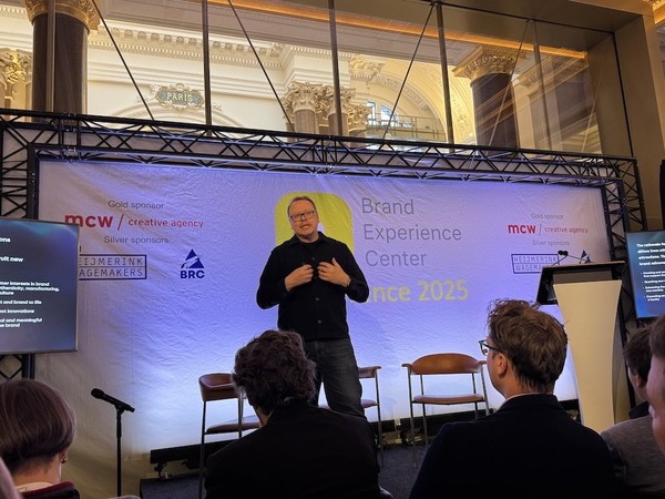 Christian Lachel BRC Imagination Arts speaking at the Brand Experience Center Conference 2025