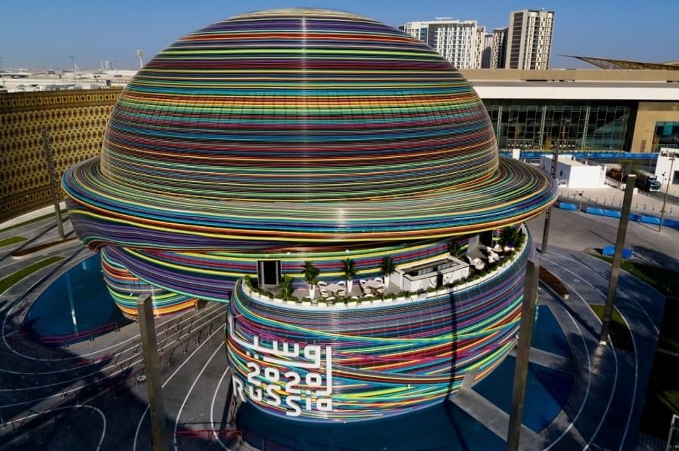 Christie Aerial view Russia Pavilion Expo 2020 Dubai