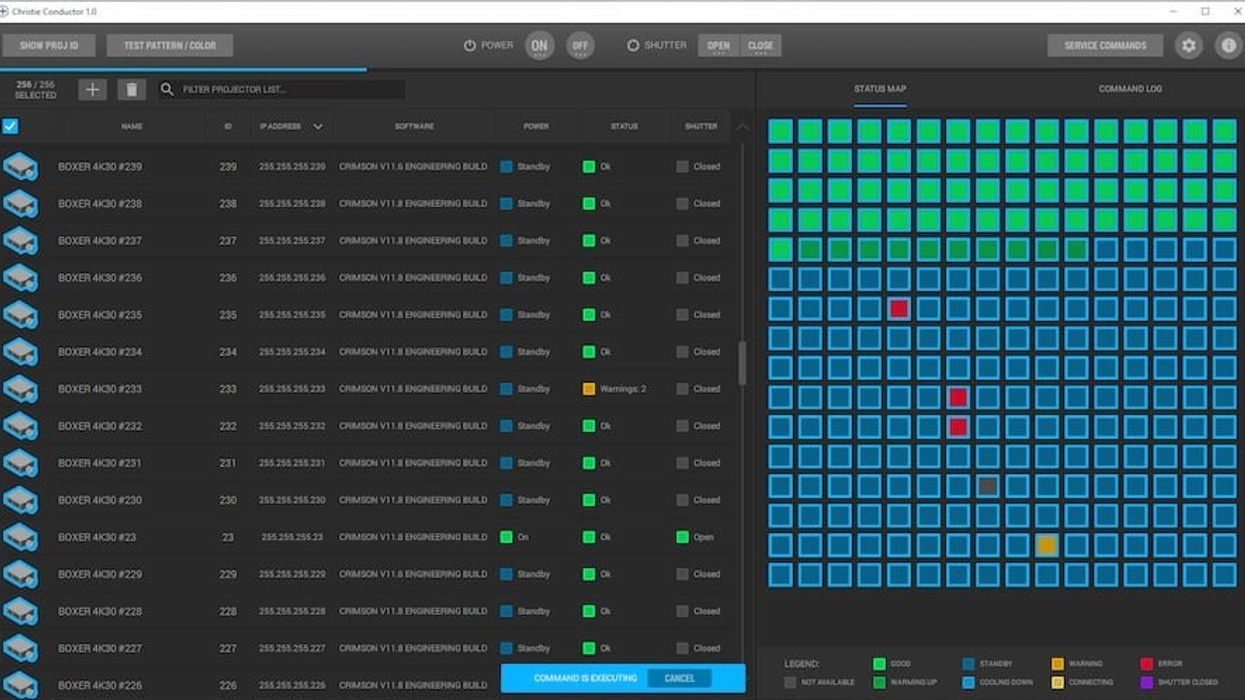 Christie Conductor - remote power up