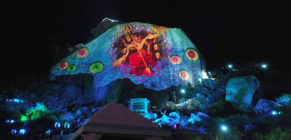 Christie Gabbar HIll Night Projection
