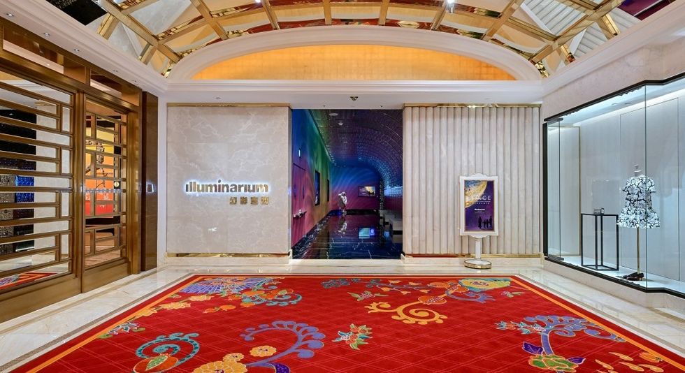 Christie Illuminarium at Wynn Palace Cotai foyer
