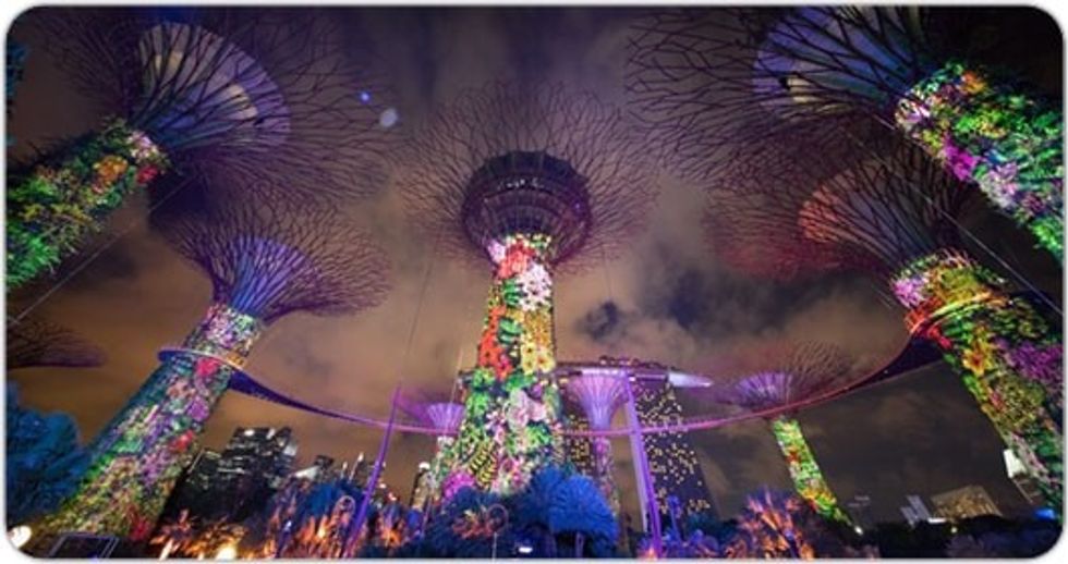 Christie illuminates Gardens of the Bay projection mapping spectacular, Singapore