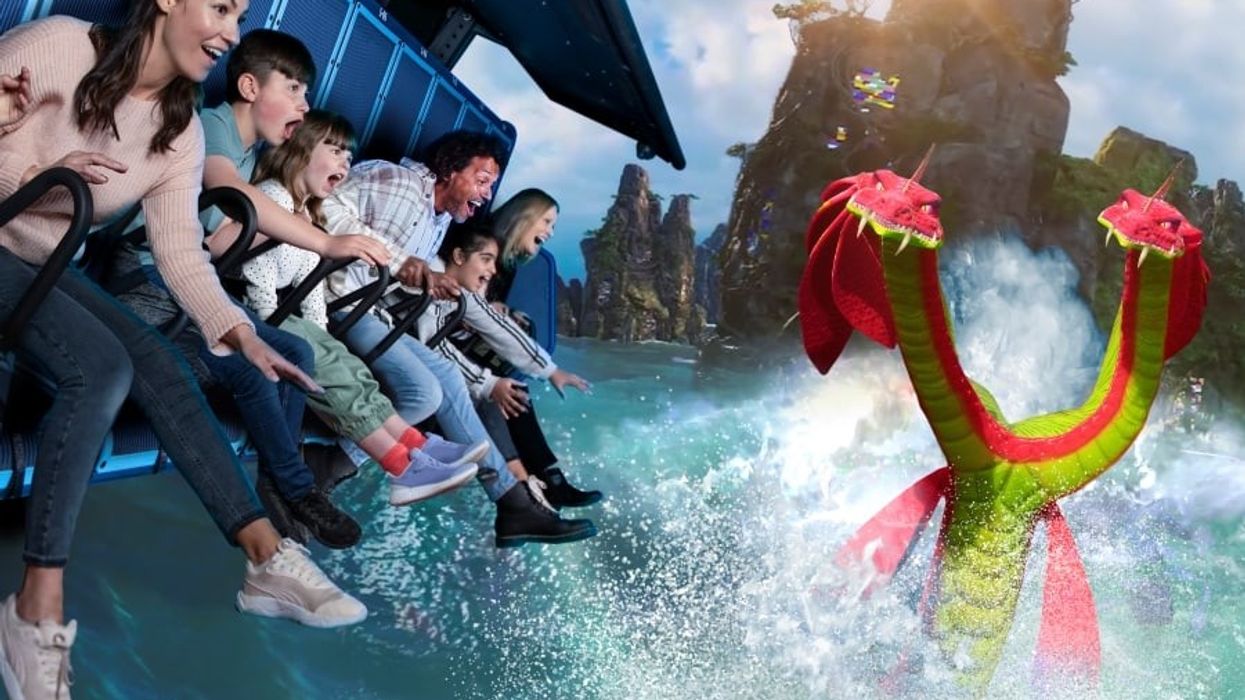 Christie Legoland Windsor Mythica Flight of the Sky Lion Flying Theatre