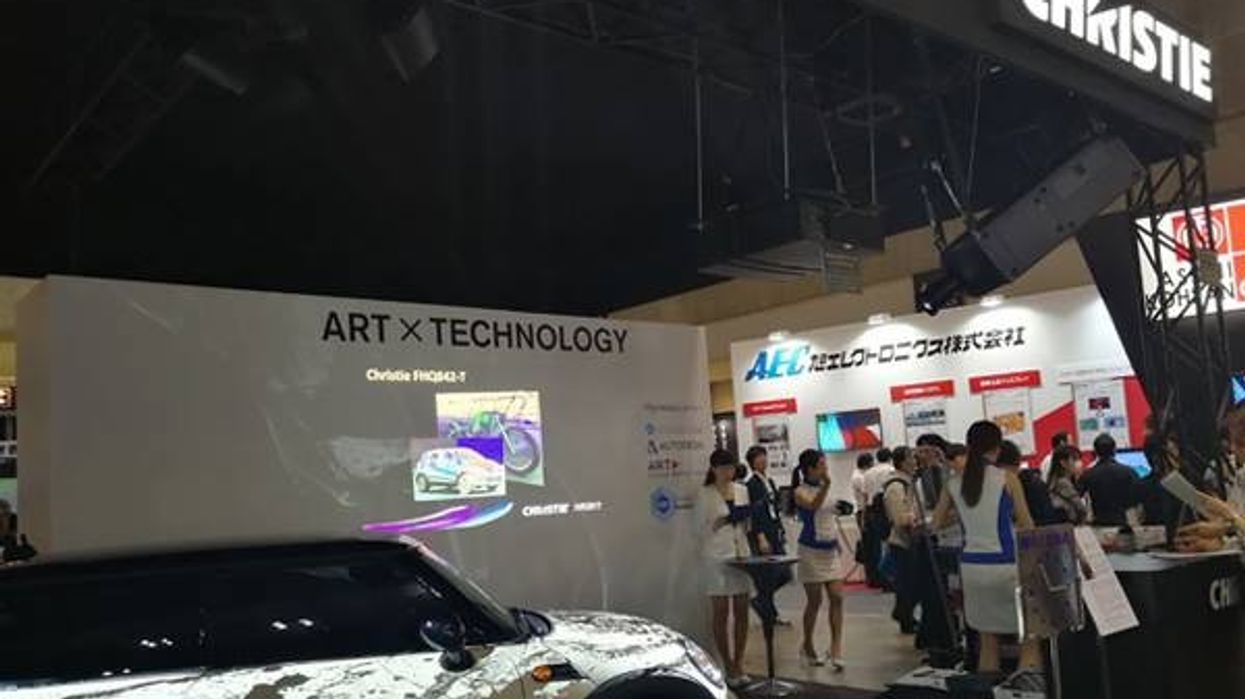 Christie powers interactive 3D projection mapping art at Japan's leading 3D & VR Expo