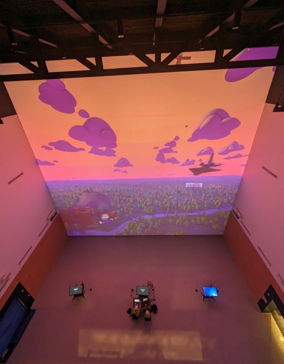 Christie projectors Curiosity Hall top view c Ideum