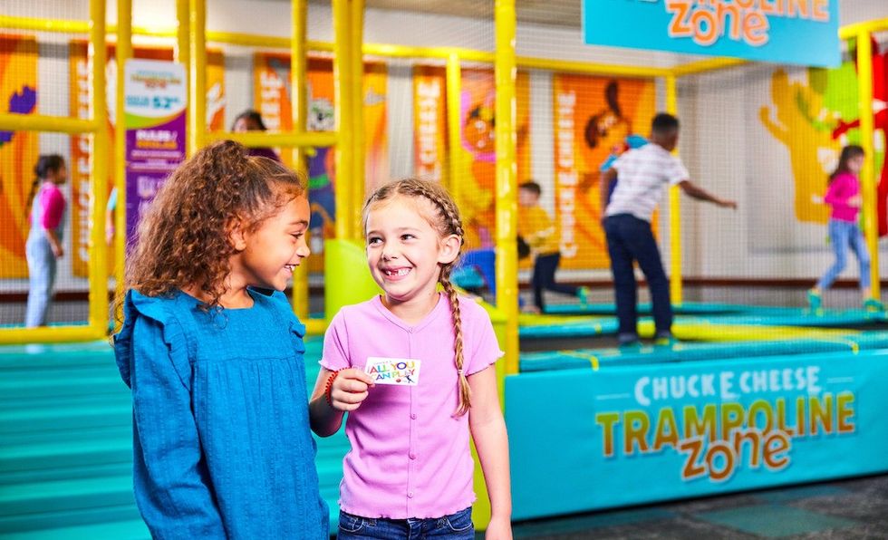 Chuck E Cheese trampolines